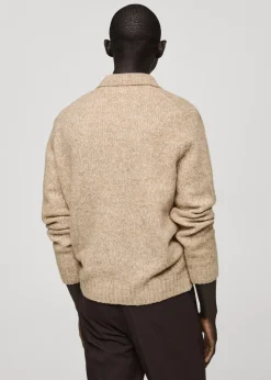 MANGO Kardigany I Swetry|Koszulki Polo*Sweter polo z dzianiny z mieszanki wełny