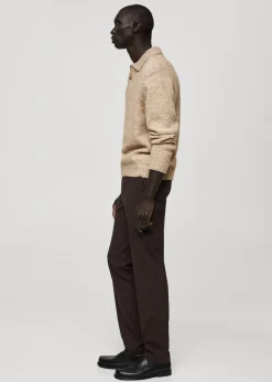 MANGO Kardigany I Swetry|Koszulki Polo*Sweter polo z dzianiny z mieszanki wełny