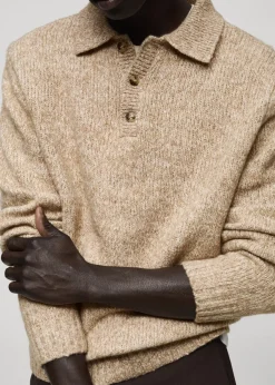MANGO Kardigany I Swetry|Koszulki Polo*Sweter polo z dzianiny z mieszanki wełny
