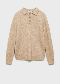 MANGO Kardigany I Swetry|Koszulki Polo*Sweter polo z dzianiny z mieszanki wełny