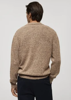 MANGO Kardigany I Swetry|Koszulki Polo*Sweter polo z mieszanki alpaki i wełny