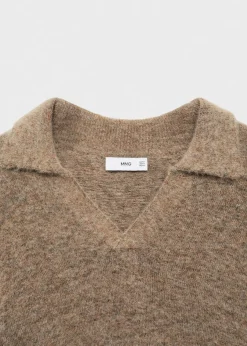MANGO Kardigany I Swetry|Koszulki Polo*Sweter polo z mieszanki alpaki i wełny