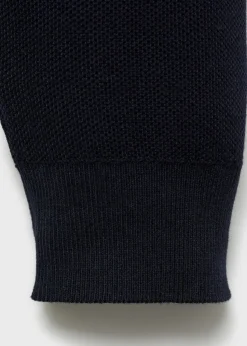 MANGO Kardigany I Swetry|Koszulki Polo*Sweter teksturowany z kołnierzykiem polo i zapięciem na zamek