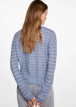 MANGO Swetry I Kardigany*Sweter w paski z lureksową nitką