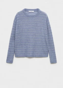 MANGO Swetry I Kardigany*Sweter w paski z lureksową nitką