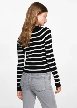 MANGO Swetry I Kardigany*Sweter w paski z wycięciami