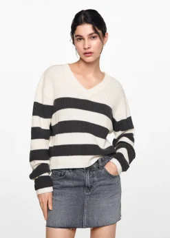 MANGO Swetry I Kardigany*Sweter w pasy