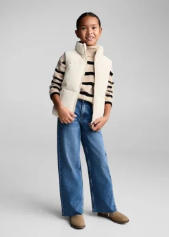 Dzieci MANGO Swetry I Kardigany*Sweter w pasy z golfem