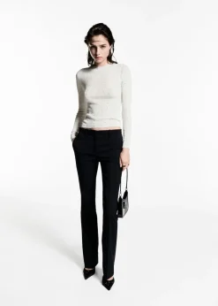 MANGO Swetry I Kardigany|Topy*Sweter w prążki ze strasem