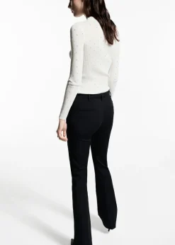 MANGO Swetry I Kardigany|Topy*Sweter w prążki ze strasem