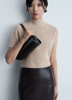 MANGO Swetry I Kardigany|Topy*Sweter wełniany z krótkim rękawem