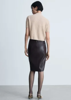 MANGO Swetry I Kardigany|Topy*Sweter wełniany z krótkim rękawem