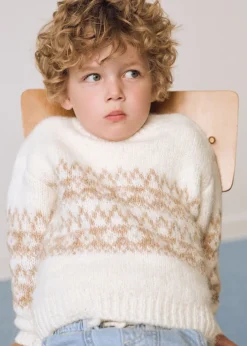 Dzieci MANGO Swetry I Kardigany*Sweter z żakardowej dzianiny