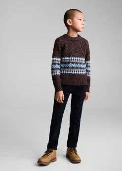Dzieci MANGO Swetry I Kardigany*Sweter z żakardowej dzianiny