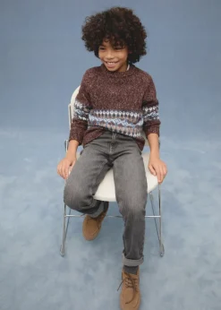 Dzieci MANGO Swetry I Kardigany*Sweter z żakardowej dzianiny