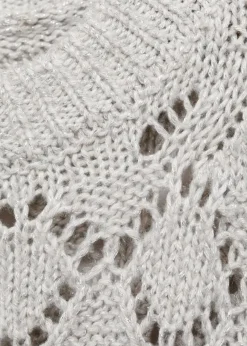 Dzieci MANGO Swetry I Kardigany*Sweter z ażurowej dzianiny lureksowej