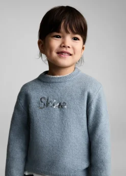 Dzieci MANGO Swetry I Kardigany*Sweter z cekinowym napisem