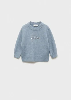 Dzieci MANGO Swetry I Kardigany*Sweter z cekinowym napisem