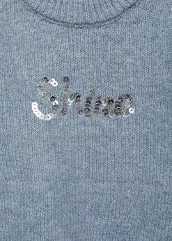 Dzieci MANGO Swetry I Kardigany*Sweter z cekinowym napisem