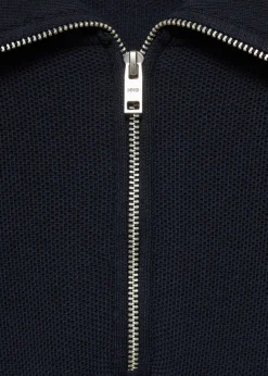 MANGO Kardigany I Swetry*Sweter z drobną teksturą i zapięciem na zamek pod szyją