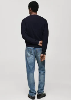 MANGO Kardigany I Swetry*Sweter z dzianiny bawełnianej z drobną teksturą