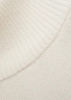 MANGO Kardigany I Swetry*Sweter z dzianiny średniej grubości z półgolfem na zamek