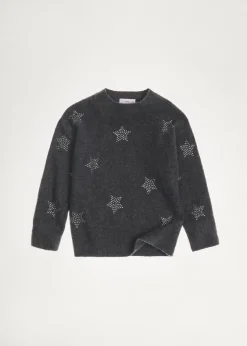 Dzieci MANGO Swetry I Kardigany*Sweter z dzianiny w gwiazdy