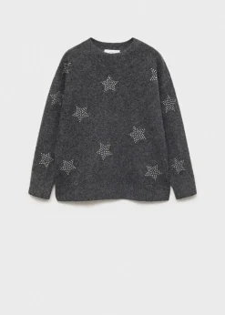Dzieci MANGO Swetry I Kardigany*Sweter z dzianiny w gwiazdy