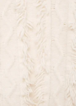 Dzieci MANGO Swetry I Kardigany*Sweter z dzianiny z frędzlami