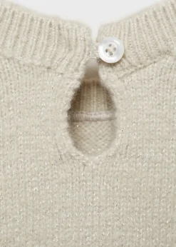 Dzieci MANGO Swetry I Kardigany*Sweter z dzianiny z haftowanym pingwinem