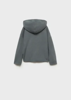 Dzieci MANGO Swetry I Kardigany*Sweter z dzianiny z kapturem