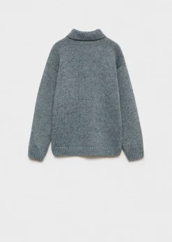 Dzieci MANGO Swetry I Kardigany*Sweter z dzianiny z kołnierzykiem polo