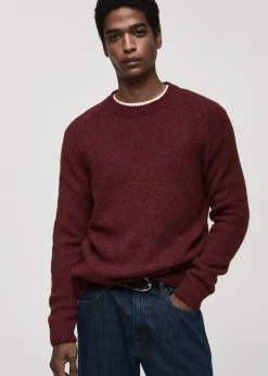 MANGO Kardigany I Swetry*Sweter z dzianiny z mieszanki wełny i bawełny