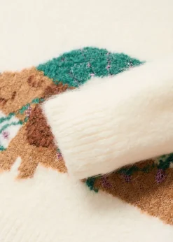 Dzieci MANGO Swetry I Kardigany*Sweter z dzianiny z motywem psa