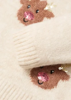 Dzieci MANGO Swetry I Kardigany*Sweter z dzianiny z nadrukiem w renifery