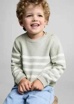 Dzieci MANGO Swetry I Kardigany*Sweter z dzianiny z ozdobnymi guzikami