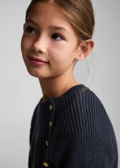 Dzieci MANGO Swetry I Kardigany*Sweter z dzianiny z ozdobnymi guzikami