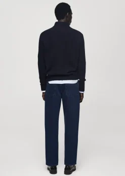 MANGO Kardigany I Swetry*Sweter z dzianiny z półgolfem