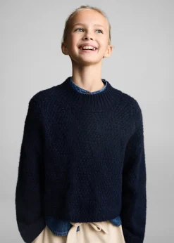 Dzieci MANGO Swetry I Kardigany*Sweter z dzianiny z półgolfem