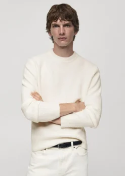 MANGO Kardigany I Swetry*Sweter z dzianiny ze strukturą cuadrillé