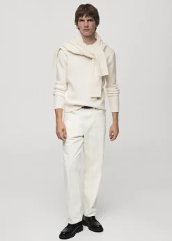 MANGO Kardigany I Swetry*Sweter z dzianiny ze strukturą cuadrillé