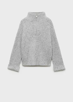 Dzieci MANGO Swetry I Kardigany*Sweter z golfem i zamkiem