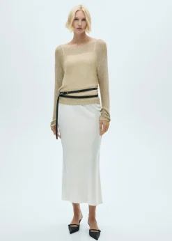 MANGO Swetry I Kardigany*Sweter z lureksu z dekoltem w łódkę