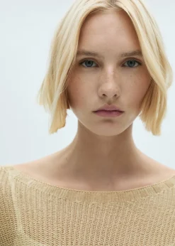 MANGO Swetry I Kardigany*Sweter z lureksu z dekoltem w łódkę