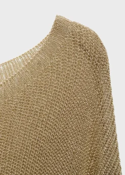 MANGO Swetry I Kardigany*Sweter z lureksu z dekoltem w łódkę