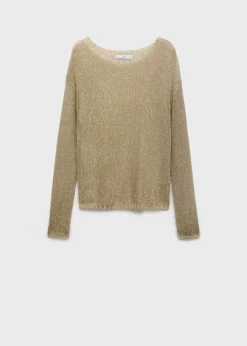 MANGO Swetry I Kardigany*Sweter z lureksu z dekoltem w łódkę