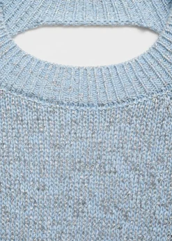 MANGO Swetry I Kardigany*Sweter z lureksu z odkrytymi plecami