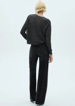 MANGO Swetry I Kardigany*Sweter z lureksu z okrągłym dekoltem