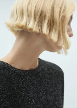 MANGO Swetry I Kardigany*Sweter z lureksu z okrągłym dekoltem