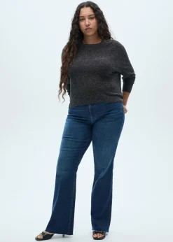 MANGO Swetry I Kardigany*Sweter z lureksu z okrągłym dekoltem